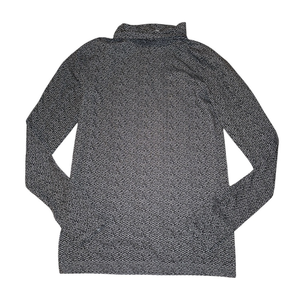 Athleta Flurry Peak Turtleneck Women’s Size M Blue Black Long Sleeve Thumb Hole